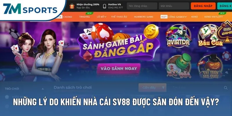 Những lý do khiến nhà cái SV88 được săn đón đến vậy?